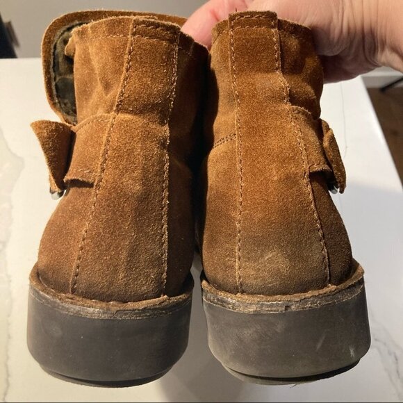 FLY LONDON Sz 40 Suede Distressed Mid-Calf Boots - Picture 9 of 14